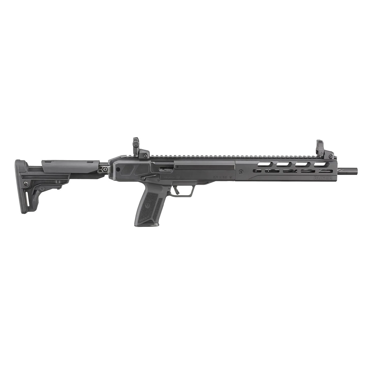 Ruger LC Carbine State Compliant Rifle 5.7x28mm 10rd Magazine 16.25" Barrel Black Fixed Stock MA