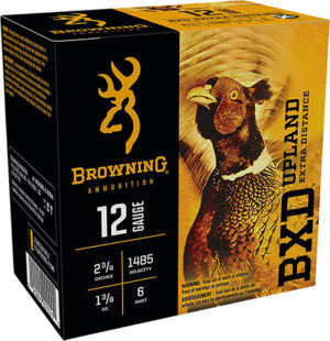 Browning Ammo B193511226 BXD Upland 12 Gauge 2.75" 1 3/8 oz 6 Shot 25 Per Box/ 10 Case
