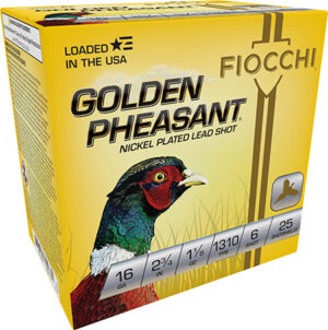 Fiocchi 16GP6 Golden Pheasant Extrema 16 Gauge 2.75" 1 1/8 oz 6 Shot 25 Per Box/ 10 Case