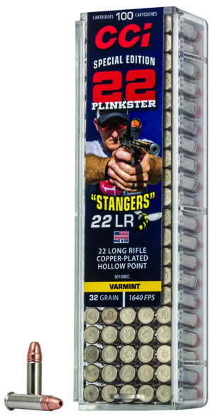 CCI 50100CC Stangers  22 LR 32 gr Copper Plated Hollow Point 100 Per Box/ 50 Case