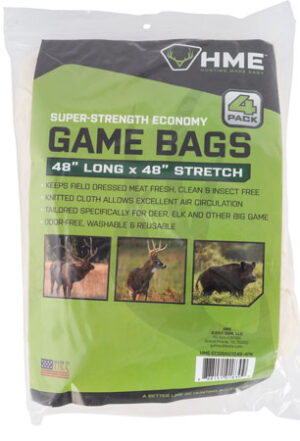 HME HMEECGBAG12 Econ Game Bag Odor-free Cloth, Washable, Reusable 12" x 48" 4 Pack