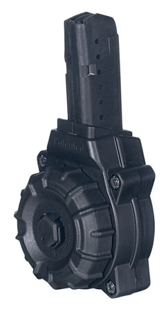 ProMag DRMA26 Standard  30rd Drum, 9mm Luger, Fits AR-15, Compatible w/Glock Style Magazines, Black DuPont Zytel Polymer