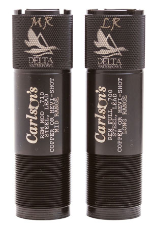 Carlson's Choke Tubes 07260 Delta Waterfowl  Remington 12 Gauge Mid-Range Long Range Knurled 17-4 Stainless Steel