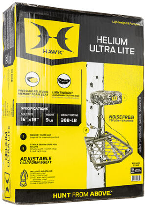Hawk HWKFPRA Helium Ultra Lite Hang-On Gray Powder-Coating Aluminum 16" W x 10"