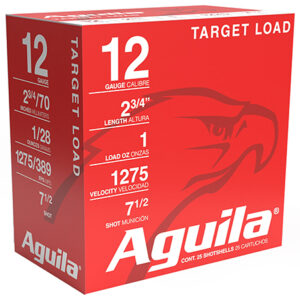Aguila 1CHB1347 Target Load Competition 12 Gauge 2.75" 1 1/8 oz 7.5 Shot 25 Per Box/ 10 Case