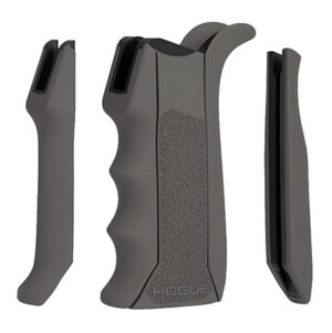 Hogue 13042 Modular Overmolded  Gray Rubber Pistol Grip with Finger Grooves Fits AR-15/M16