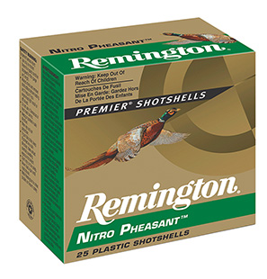 Remington Ammunition 28622 Nitro Pheasant  12 Gauge 2.75" 1 1/4 oz 5 Shot 25 Per Box/ 10 Cs