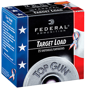 Federal TGL12US8 Top Gun Special Edition Red, White & Blue 12 Gauge 2.75" 1 1/8 oz 8 Shot 25 Per Box/ 10 Case