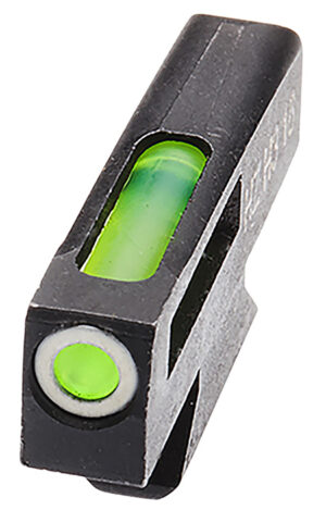 HiViz SW3001G LiteWave H3 Tritium/LitePipe S&W DX Interchangeable Front Sight Front Black | Green Tritium with White Outline Front Sight