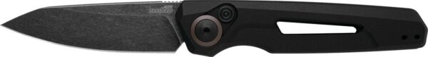 Kershaw 7550 Launch 11 Automatic 2.75" Folding Drop Point Plain Black Oxide Blackwash CPM 154 SS Blade, Black Anodized Aluminum Handle, Includes Pocket Clip