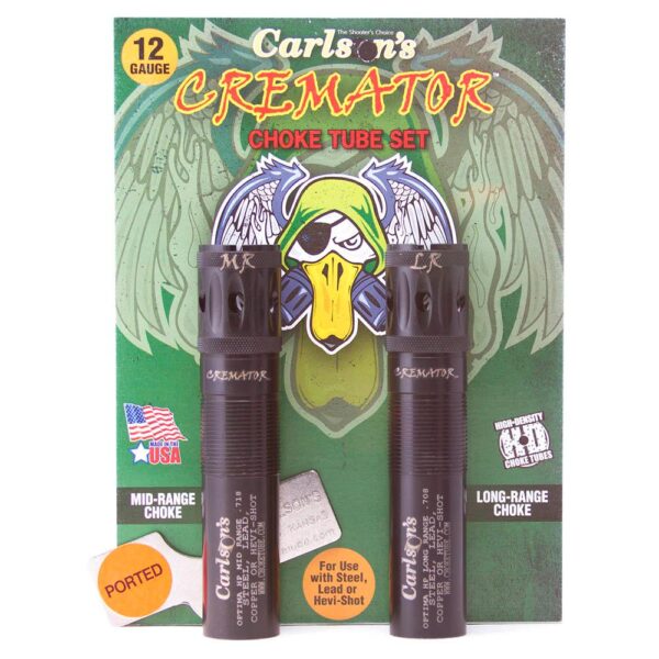 Carlson's Cremator Waterfowl Mid and Long Range Ported Choke Tubes for 12 ga Beretta Optima HP .708 and .718 2/ct