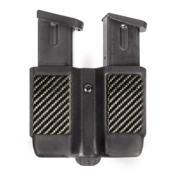 Blackhawk 410510PBK Double Mag Case  Black Polymer Belt Clip Compatible w/ Single Stack 9mm/10mm/40/45/357