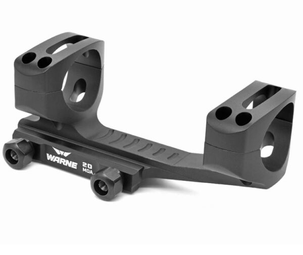 Warne LRSKEL30TW LR-SKEL Scope Mount/Ring Combo Black Anodized 30mm 20 MOA