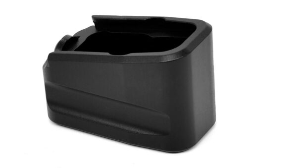 Warne MEG43X2BLK Magazine Extension  made of 6061-T6 Aluminum with Hardcoat Anodized Black Finish for Glock 43X, 48 Magazines (Adds 2rds)