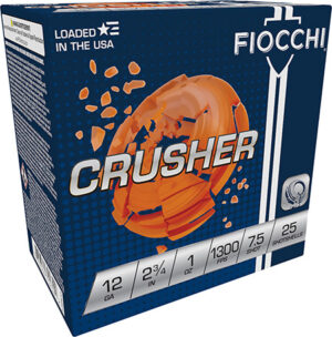 Fiocchi 12CRSR75 Exacta Crusher 12 Gauge 2.75" 1 oz 7.5 Shot 25 Per Box/ 10 Case