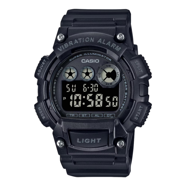 Classic Digital Watch w/ Vibration Alarm & Super Bright Backlight