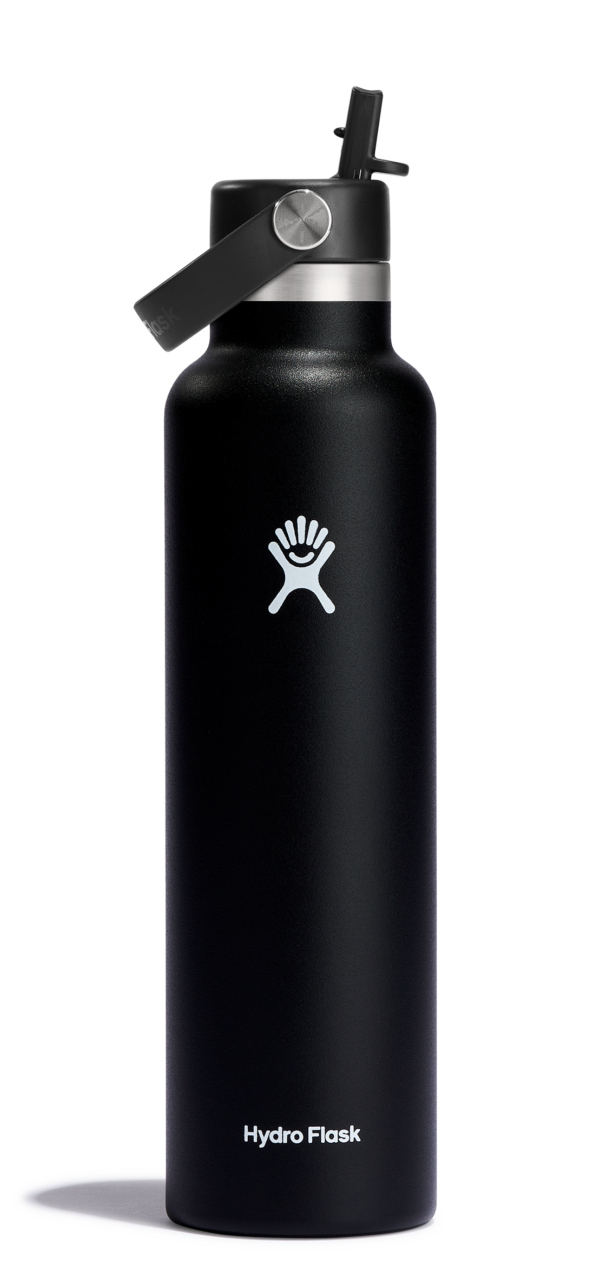 Standard Mouth 24oz Insulated Water Bottle w/ Flex Straw