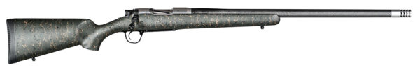 Christensen Arms CA10299H14213 Ridgeline  6.5 Creedmoor 4+1 24" Carbon Fiber/Threaded Barrel, Natural Stainless, Green with Black/Tan Webbing Stock