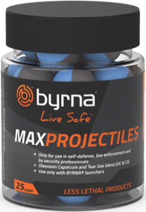 BYRNA MAX PROJECTILES 25 COUNT - TUB .68 CAL