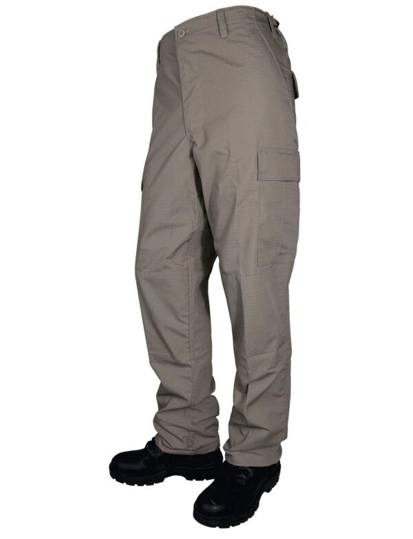Tru-Spec BDU Basic Pants - 6.5oz. 65/35 Polyester Cotton Rip-Stop Zip Fly Closure Khaki Medium