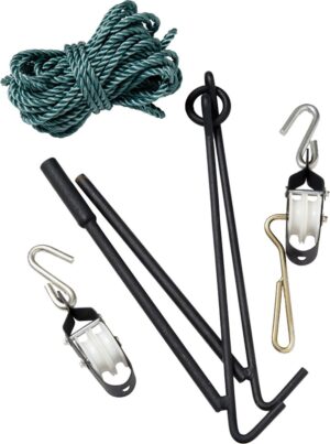 LEM Products Collapsible Gambrel with Rope Hoist