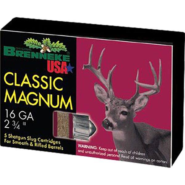 Brenneke Classic Magnum Slugs 16 ga. 2 3/4 in 1 oz. 5 rd. - Image 3