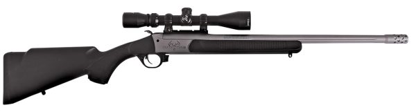 Traditions CR5-361130T Outfitter G3 w/Scope 360 Buckhammer 22" Tungsten Cerakote Chrome Lined Steel/ Target Crown Barrel, Tungsten Cerakote Drilled & Tapped Receiver, Black Synthetic Stock