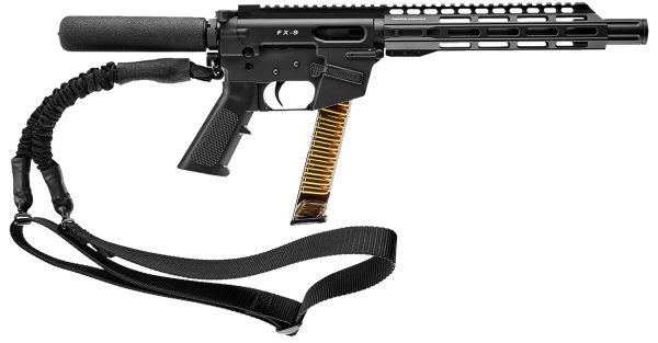 FREEDOM ORDNANCE FX9P10T FX-9  9mm Luger 31+1 10" Black Nitride Steel Barrel, M-LOK Handguards, Black Anodized Aluminum Picatinny Rail Receiver, Sling, Black AR15 Grips, Right Hand