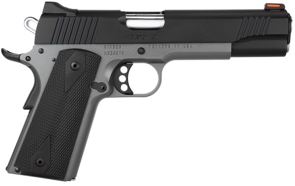 Kimber Mfg.,inc 3700693 Custom LW Shadow Ghost 45 ACP 8+1 5" KimPro Black Stainless Slide F/S Rubber Grip