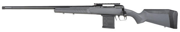 Savage Arms 57009 110 Tactical 308 Win 10+1 24", Matte Black Metal, Gray Fixed AccuStock with AccuFit, Left Hand