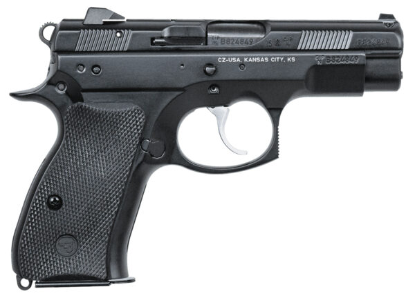CZ-USA 91194 CZ 75 D PCR Compact 9mm Luger 14+1 3.75" Black Steel Barrel, Black Serrated Steel Slide, Black Polycoat Aluminum Frame w/Beavertail, Black Rubber Grip