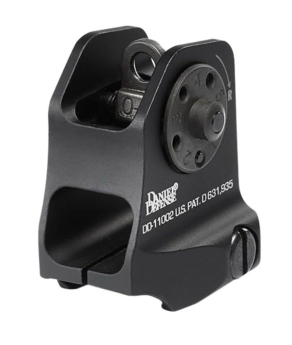 Daniel Defense 1906411002 A1.5 Fixed Rear Sight  Black Hardcoat Anodized Fixed Rear Sight