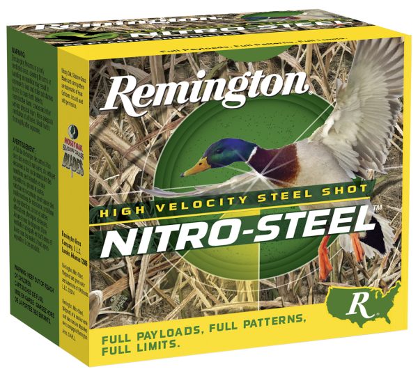 Remington Ammunition 20650 Nitro-Steel High Velocity 12 Gauge 2.75" 1 1/4 oz BB Shot 25 Per Box/ 10 Cs