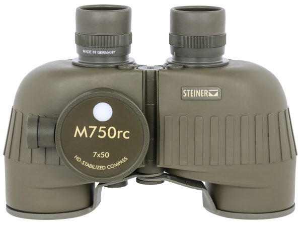 Steiner 2690 M750rc Reticle & Compass 7x50mm Range Finding Reticle Floating Prism, Sports-Auto Focus, OD Green Makrolon w/Rubber Armor Features Compass