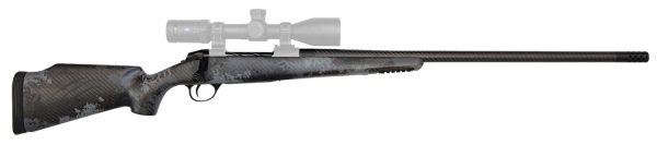 Fierce Firearms FCTRG65PRC24BBO CT Rage  6.5 PRC Caliber with 3+1 Capacity, 24" Carbon Fiber Barrel, Black Cerakote Metal Finish & Blackout Camo Fixed Fierce Tech C3 Stock, Right Hand (Full Size)