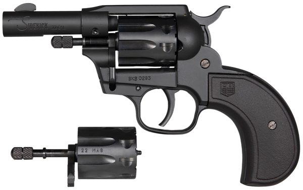 Diamondback DB0600A001 Sidekick Dual Cylinder 22 LR/22 Mag 9 Shot 3" Black Cerakote Steel Barrel & Cylinder, Zinc Alloy Frame, Black Birdshead Polymer Grip, Hammer Safety, Exposed Hammer