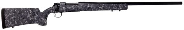 Remington Firearms (New) R84171 700 Long Range Full Size 308 Win 4+1 26" Matte Black Heavy Threaded Barrel, Drilled & Tapped Steel Receiver, Grey w/Black & White Web HS Precision Synthetic Stock
