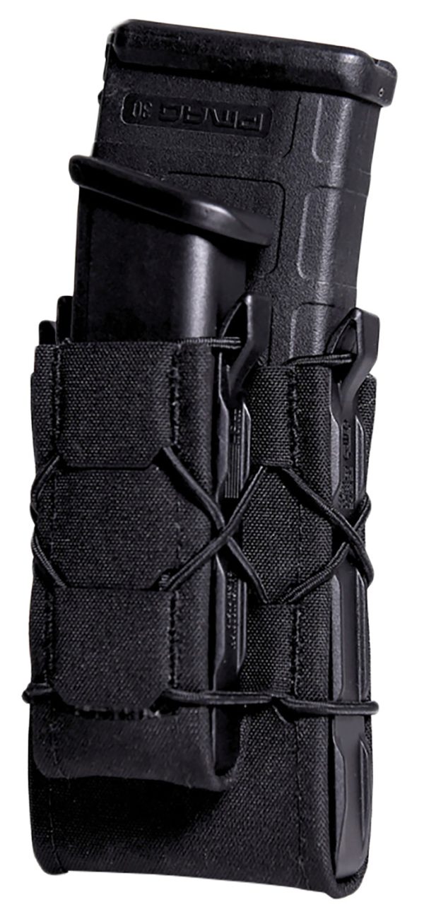 High Speed Gear 24DD00BK TACO Gen 2 Double Decker Black Nylon MOLLE Compatible w/ Rifle/Pistol
