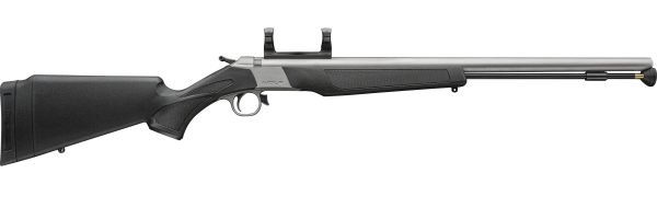 CVA Wolf V2 Muzzleloader - SS/Black 50 cal (ISM) Ambi adj stock QRBPQR Breach Plug