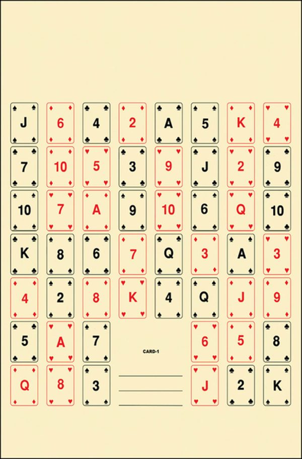 Action Target CARD1100 Entertainment  52 Playing Cards Paper 22.50" x 24" Multi-Color 100 Per Box