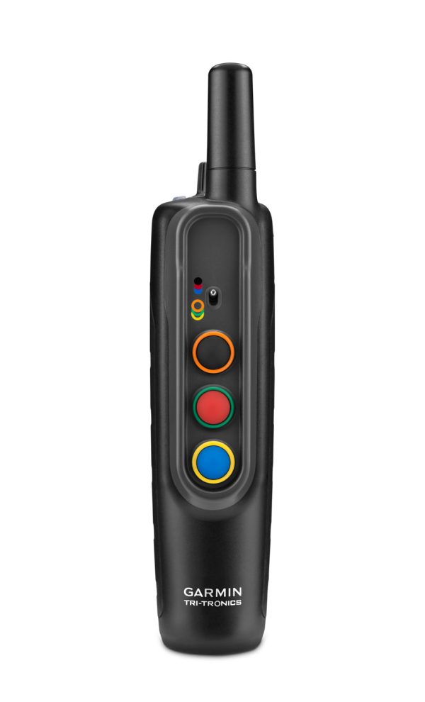 Garmin 0100120100 Pro 70 Handheld Black w/BarkLimiter, 1-Hand Operation, Color Coated Buttons Rechargeable Li-ion Up to 6 Dogs 1 Mile Range
