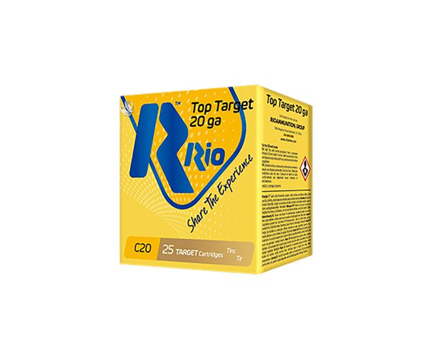 Rio Ammunition TT208 Top Target  20Gauge 2.75" 7/8oz 8Shot 25 Per Box/10 Case