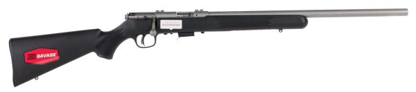 Savage Arms 94700 93 FVSS 22 WMR Caliber with 5+1 Capacity, 21" Heavy Barrel, Matte Stainless Metal Finish, Matte Black Synthetic Stock & AccuTrigger Right Hand (Full Size)