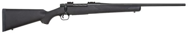 Mossberg 27877 Patriot Synthetic 25-06 Rem 5+1 22" Fluted Barrel w/Recessed Match Crown, Matte Blued Metal Finish, Spiral-Fluted Bolt, Synthetic Stock, Drop Box Magazine, Adjustable LBA Trigger