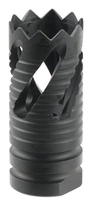 TacFire MZ1021 Thread Crown Muzzle Brake Black Oxide Steel with 1/2"-28 tpi Threads & 2.05" OAL for 5.56x45mm NATO AR-15