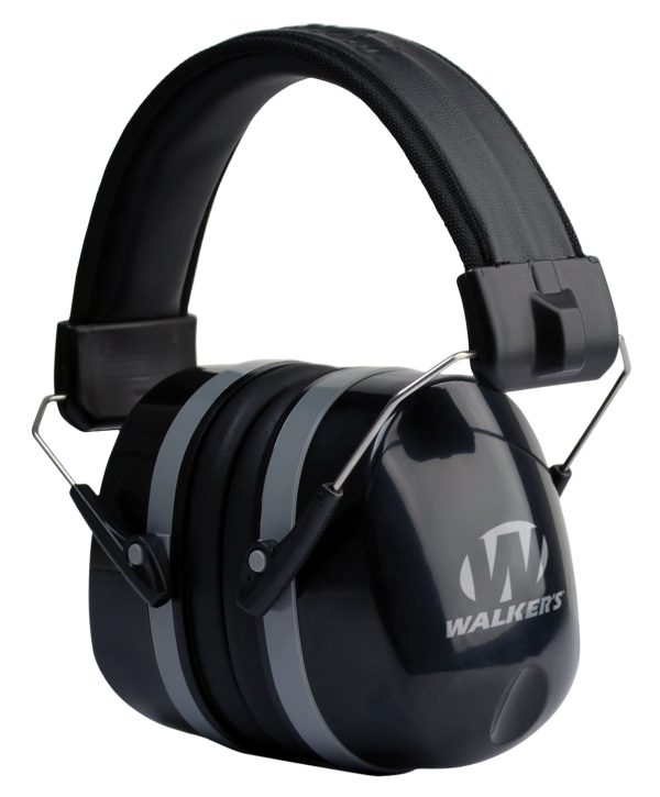 Walker's GWPEXFM5 Premium Passive Muff 32 dB Over the Head Black Polymer