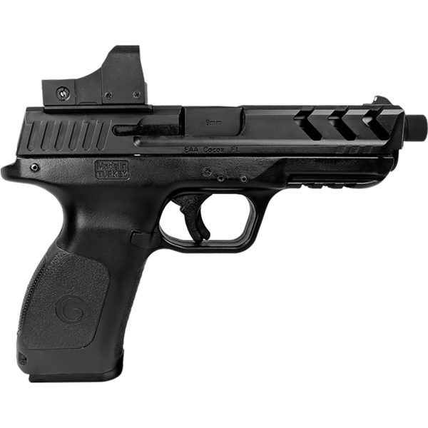EAA Girsan MC28SA-TV Pistol 9mm 4.5 in. Threaded Blued 15+1 rd. with Optic
