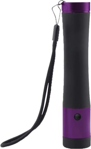 GUARD DOG IVY STUN GUN W/ 200 - LUMEN LIGHT RECHARGEABLE PURPL