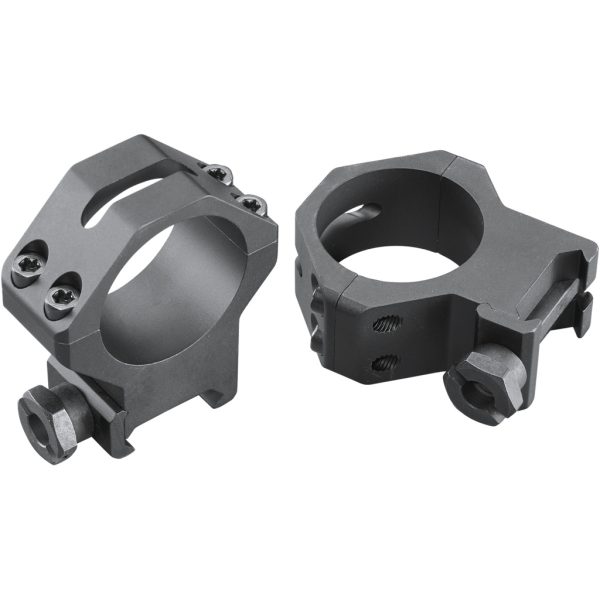 Weaver Tactical 4Hole Picatinny Ring Matte Black 30mm High Clamshell Pack - Image 2