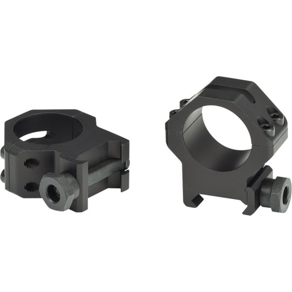 Weaver Tactical 4Hole Picatinny Ring Matte Black 1"" High Clamshell Pack